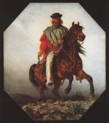 Garibaldi a cavallo - 1851